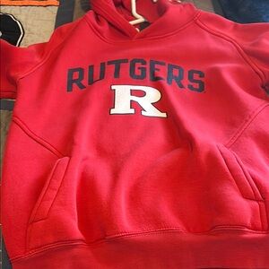Red Rutgers Hoodie youth XL